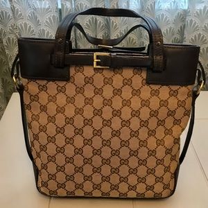 ‼️SOLD‼️Authentic Gucci Buckle Tote GG